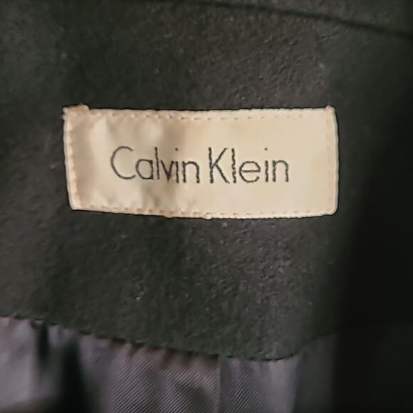 Vintage Calvin Klein made in USA Maxi Coat, black, c.1987, fits 10-12, - Picture 2 of 15
